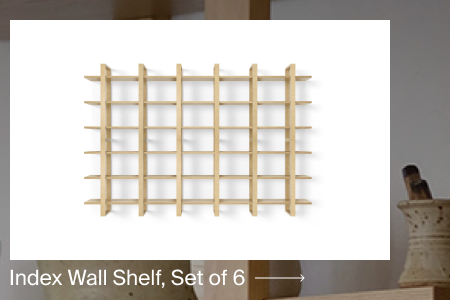 Index Wall Shelf, Set of 6