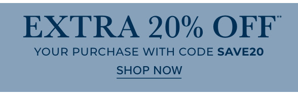 Extra 20% off