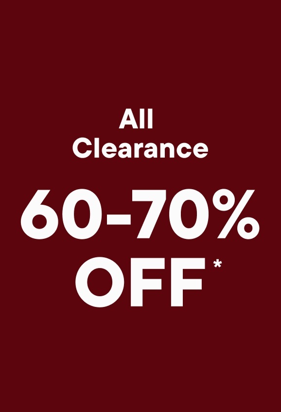60-70% off Clearance