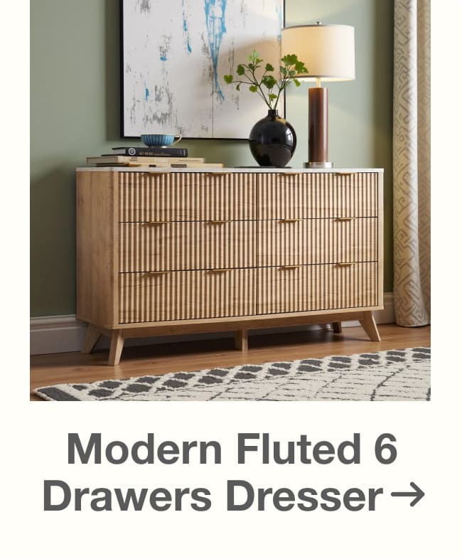 Modern Fluted Dresser