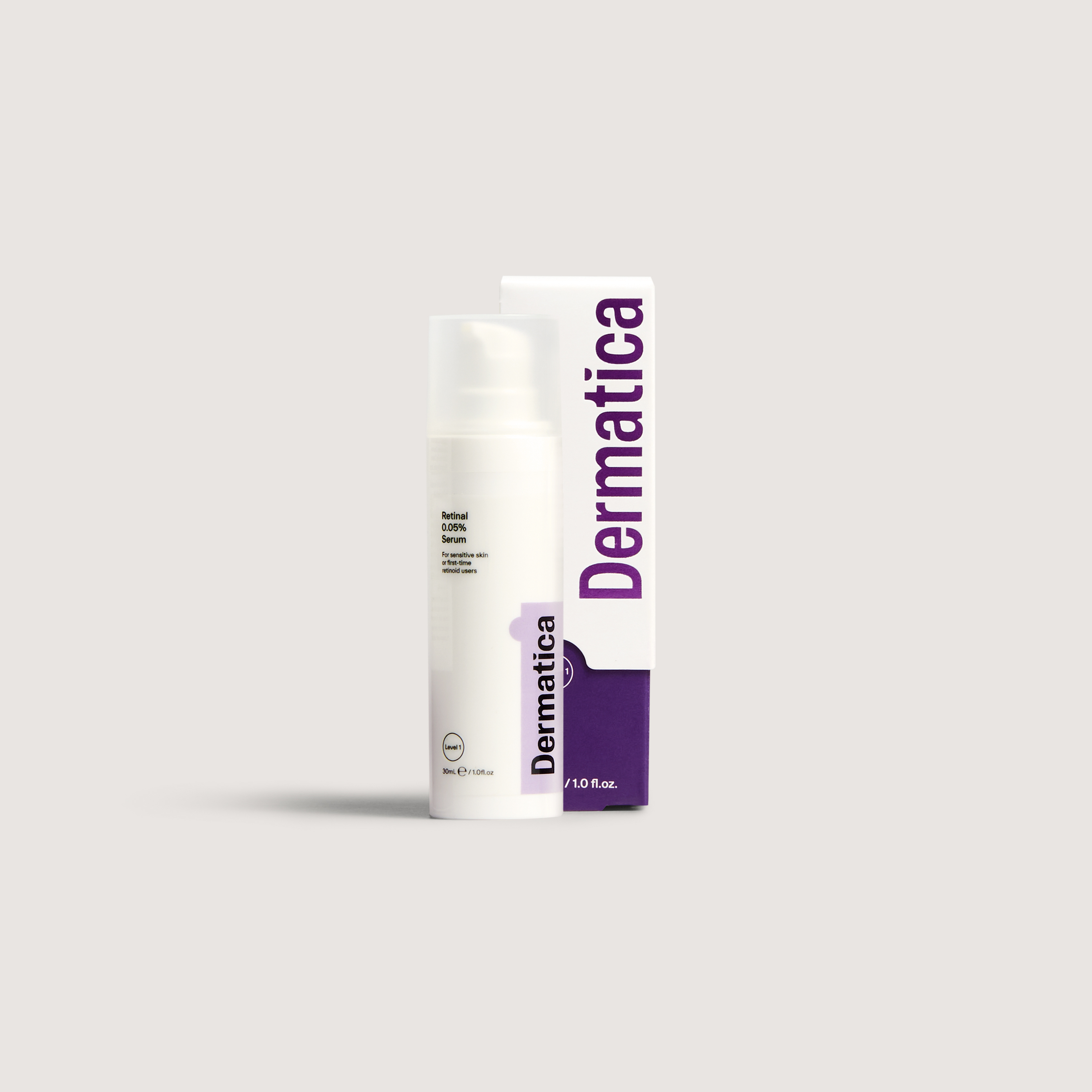 Dermatica Retinal Serum Level 1 - 30 ml - 0.05% - Gentle Anti-Ageing Formula for Beginners, Dermatologist Developed - Ideal for Sensitive Skin