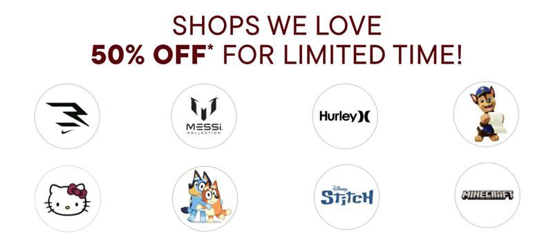 50% off Character Shop