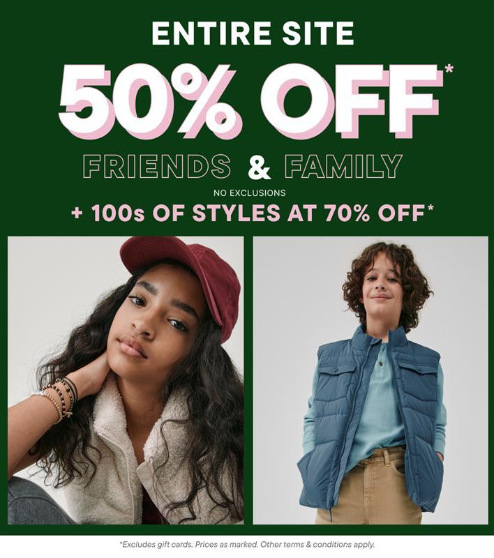 50-70% off Entire Site