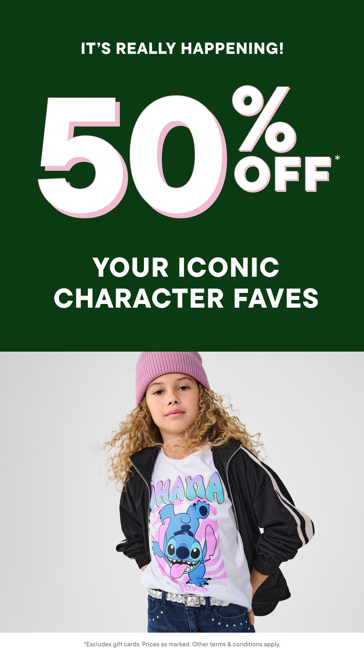 50% off Character Shop