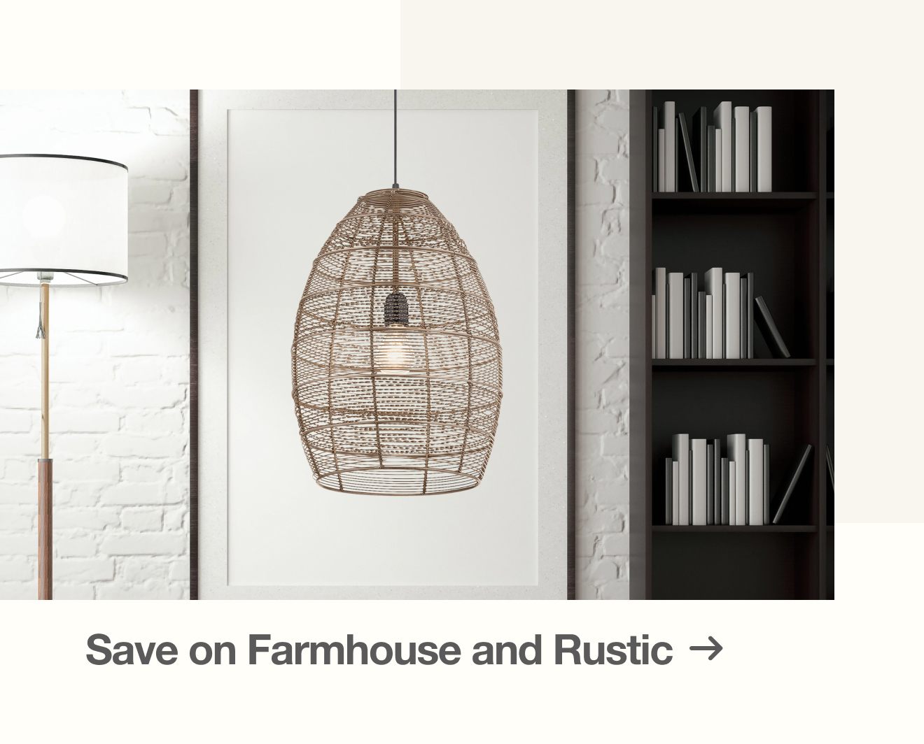 Shop Farmhouse and Rustic Lighting on Sale