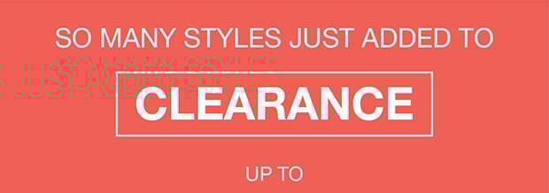So Many Styles Just Added to Clearance up to