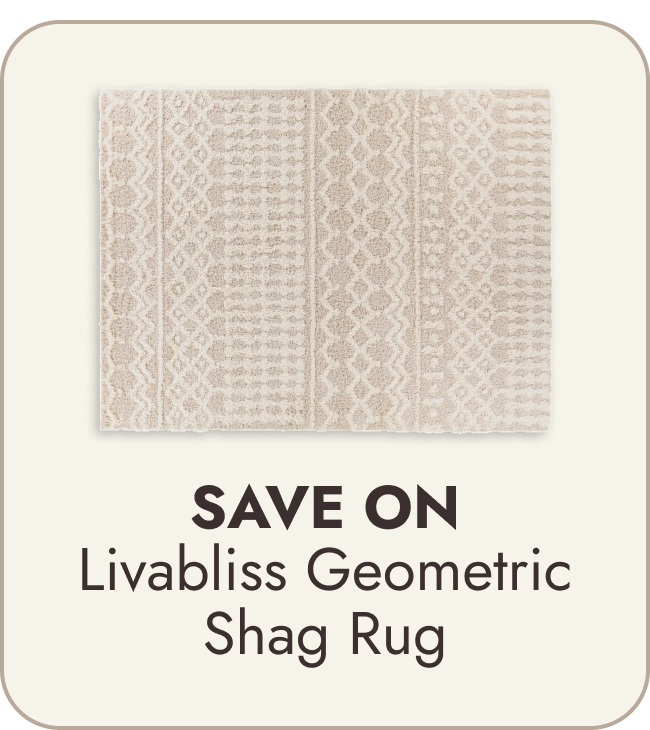Livabliss Newton Geometric Moroccan Trellis Shag Area Rug
