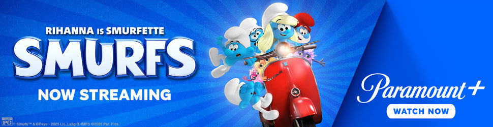 Smurfs movie now streaming ad