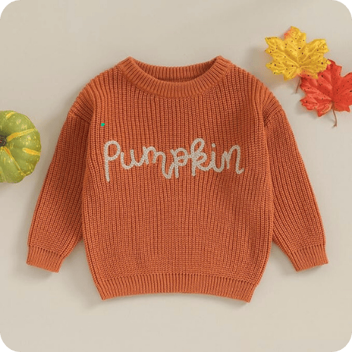Karwuiio Toddler Pumpkin Sweater