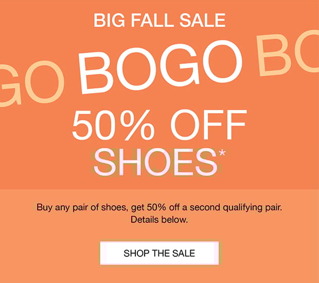 Bogo 50% Off Shoes | Shop The Sale