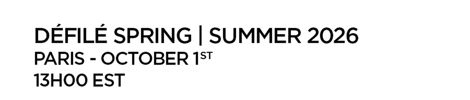 Runway Spring Summer 2026