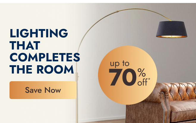 Up to 70% off lighting