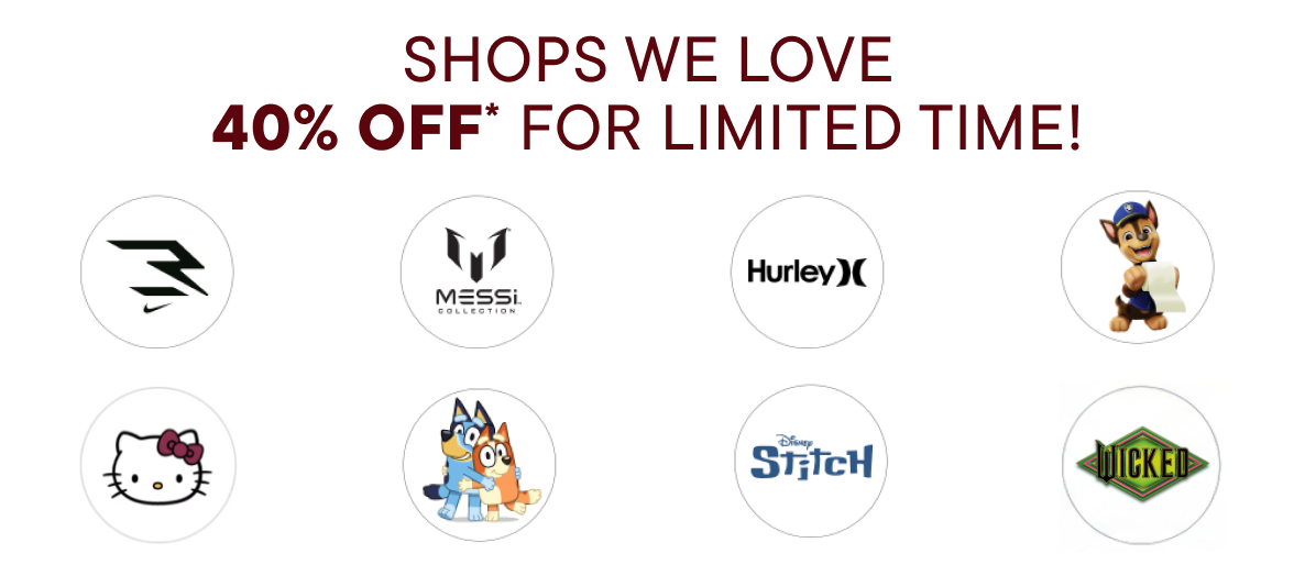 40% off Character Shop