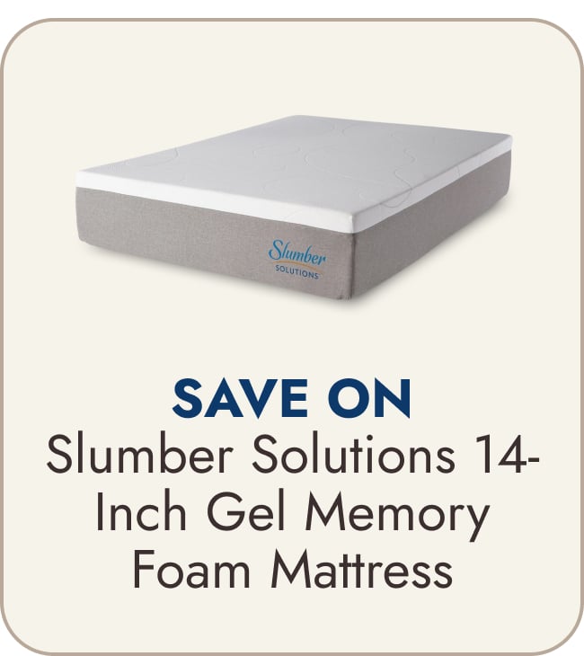 Slumber Solutions 14-inch Gel Memory Foam Mattress