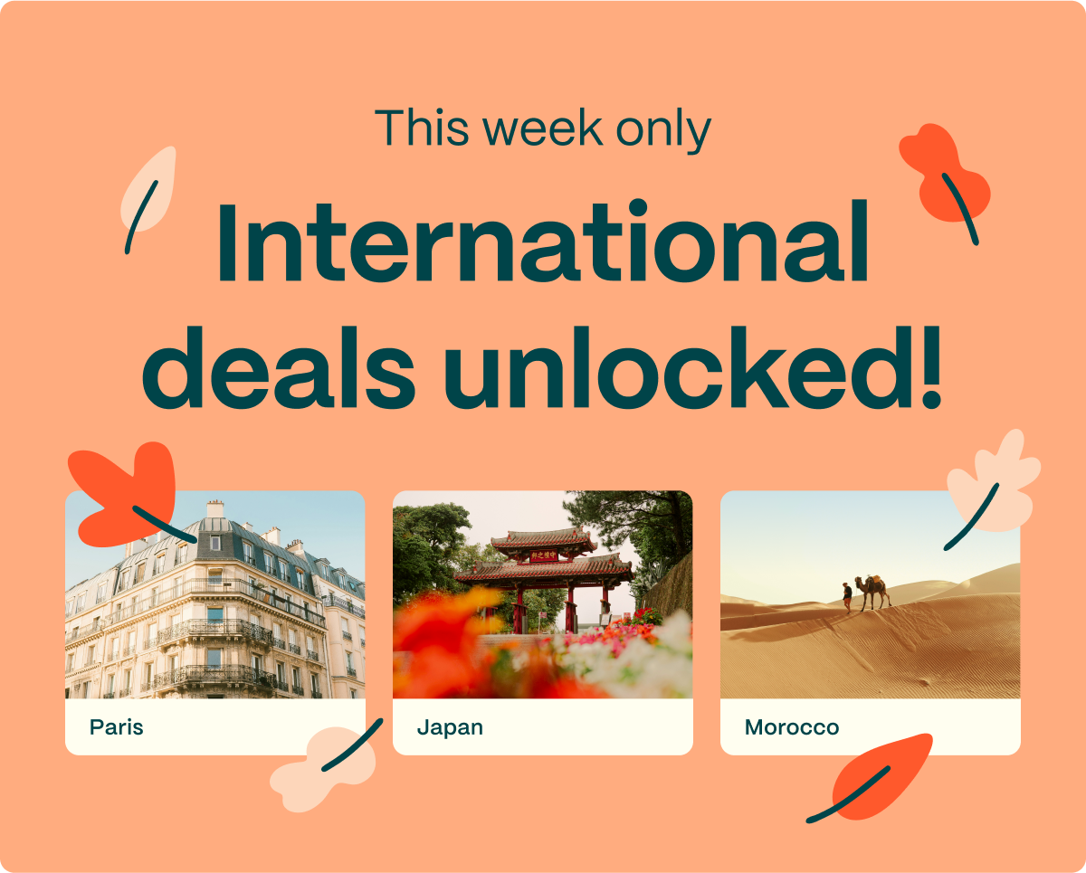This week only. International deals unlocked