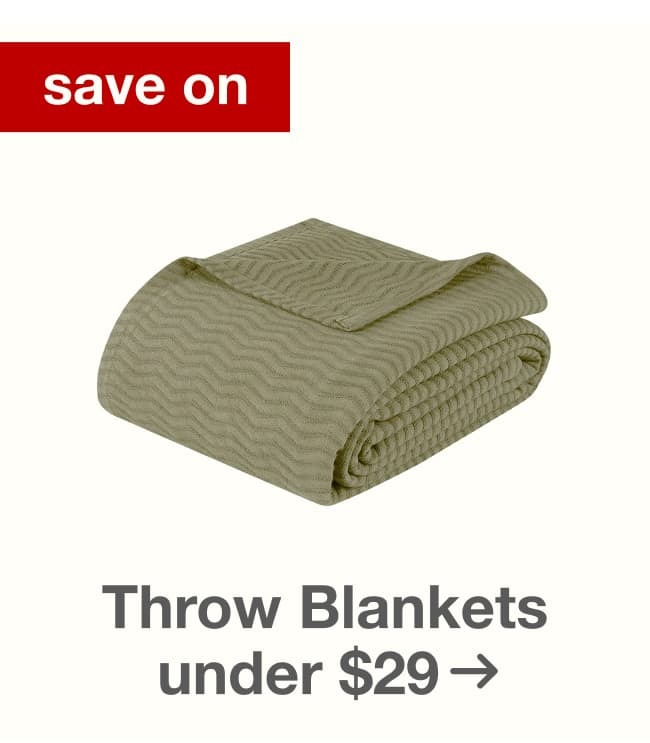 Shop Throw blankets under $29