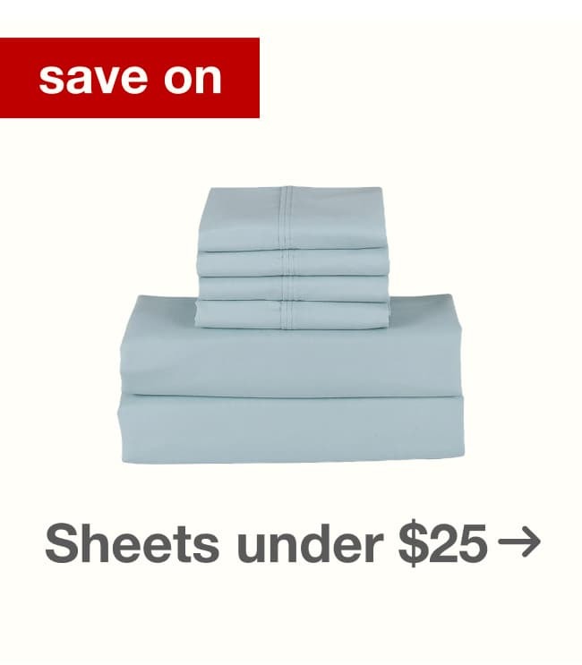 Shop Sheets under $25