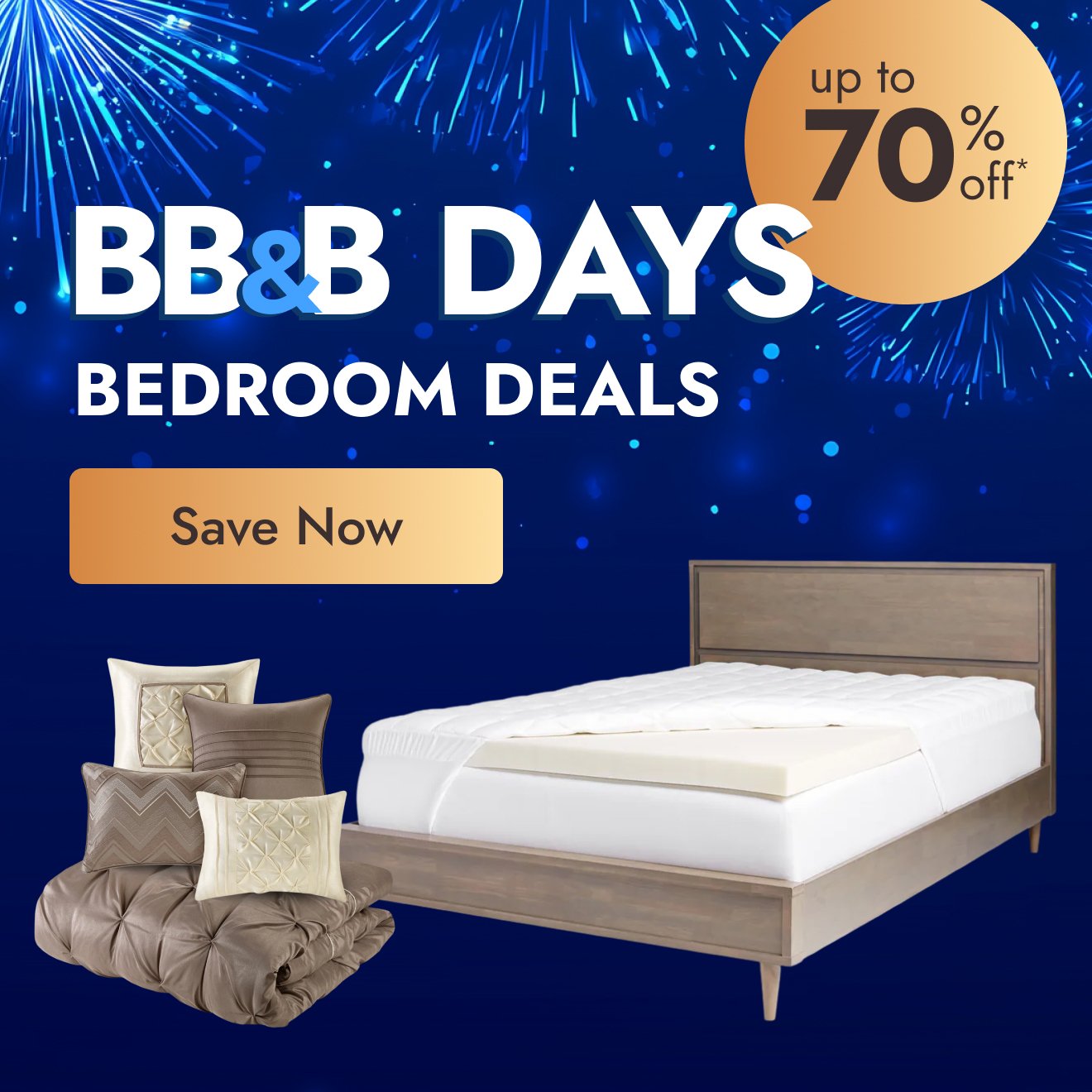 Up to 70% off bedroom deals
