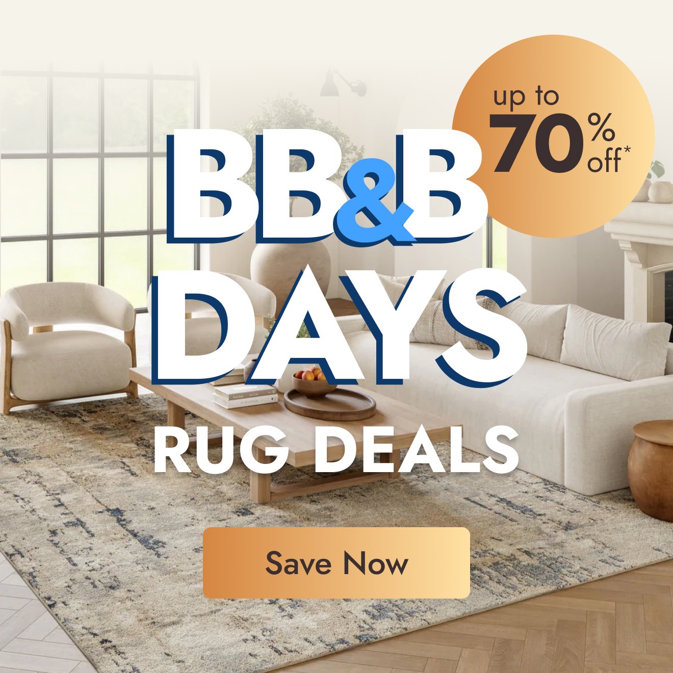 Up to 70% off rugs
