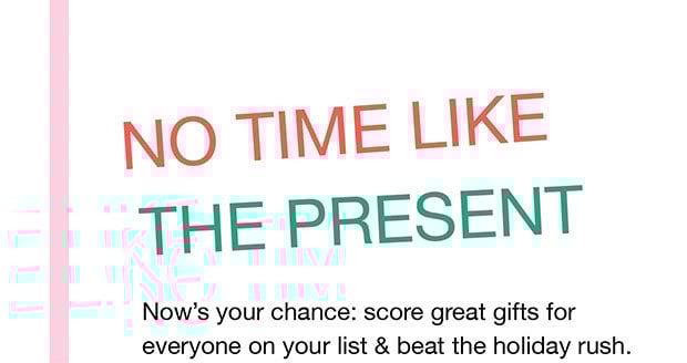 No time like the present