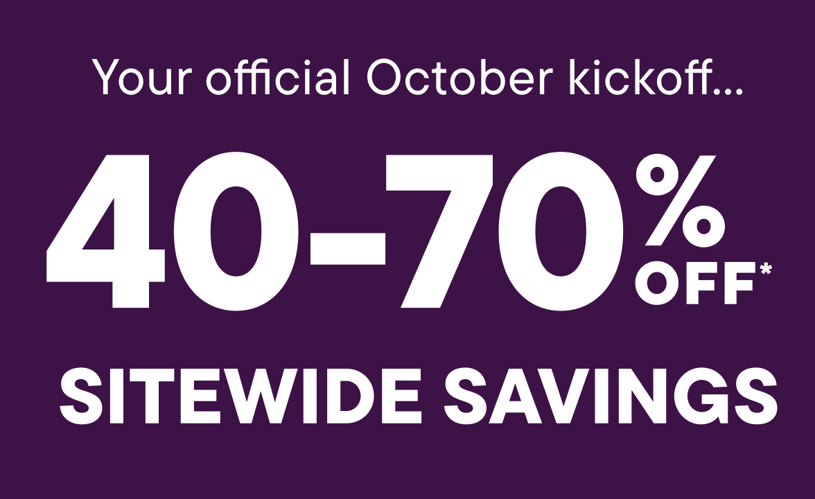 40-70% off Entire Site