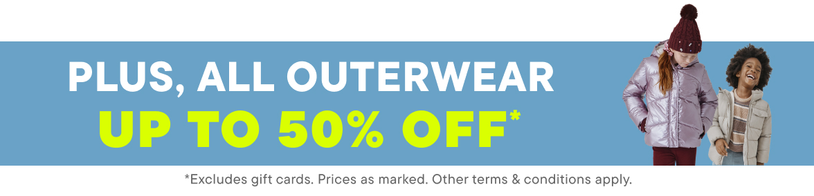 Up to 50% off Outerwear