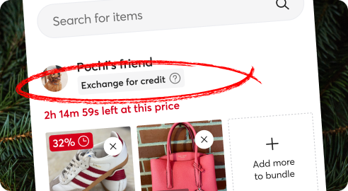 Checkout page screenshot showing Fashion Exchange label