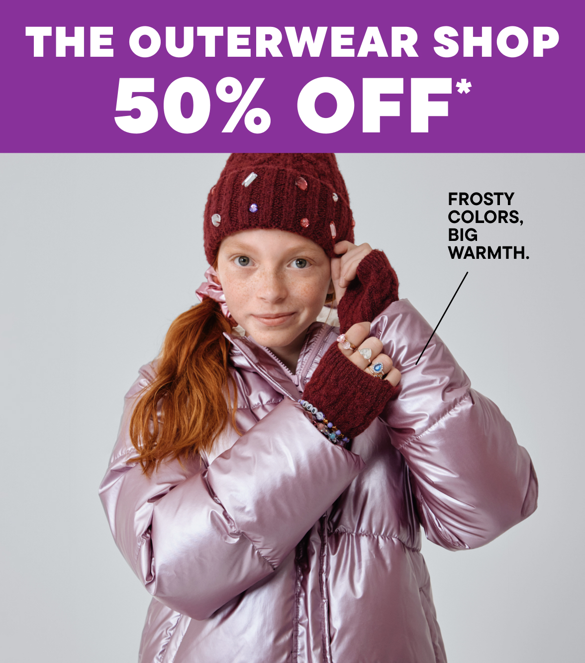 50% off Outerwear