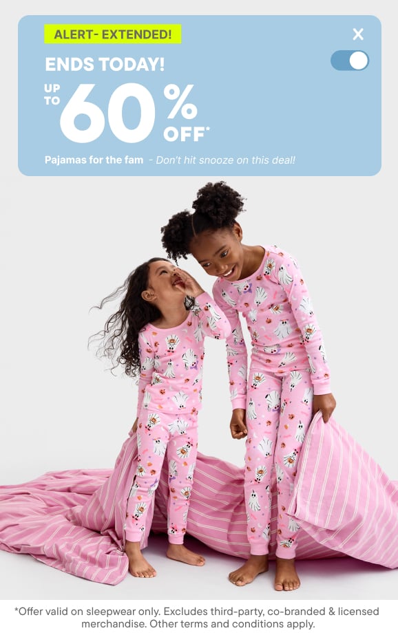 Up to 60% off all Pajamas plus Limited-time Member Exclusive Extra 20% off with code VIP