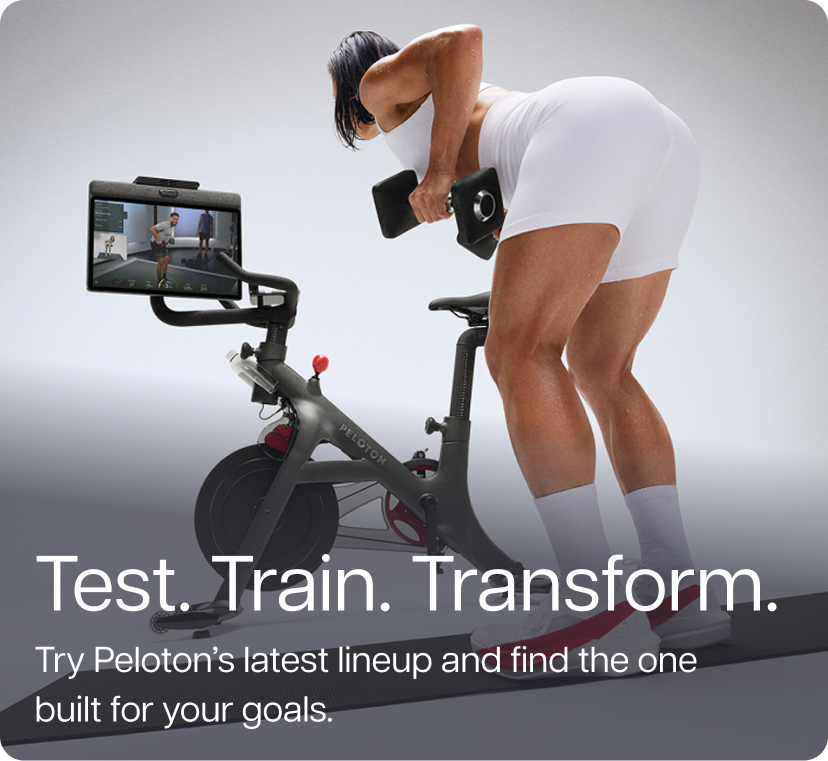 Test. Train. Transform. Try Peloton's latest lineup and find the one built for your goals.