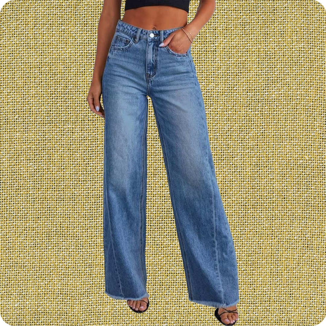 Wide leg jeans