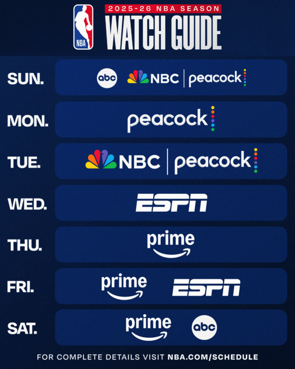 2025-26 Broadcast Schedule