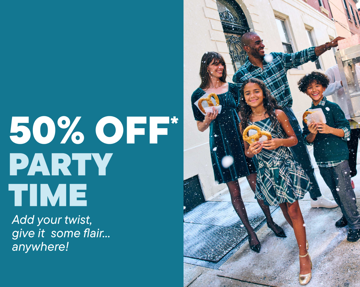 50% off Matching Famiy Holiday Looks