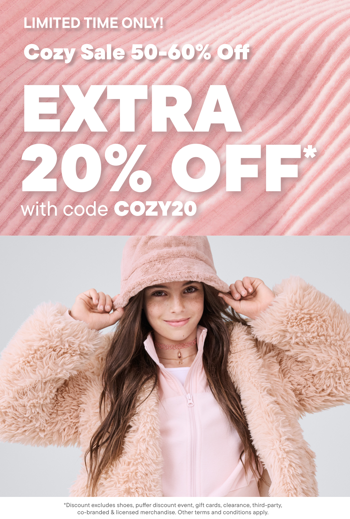 Cozy Sale 50-60% Off Plus take an Extra 20% Off with code: COZY20