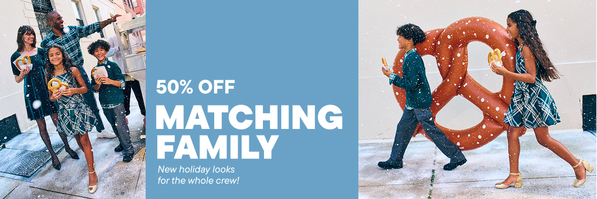 50% off Matching Family Holiday Styles