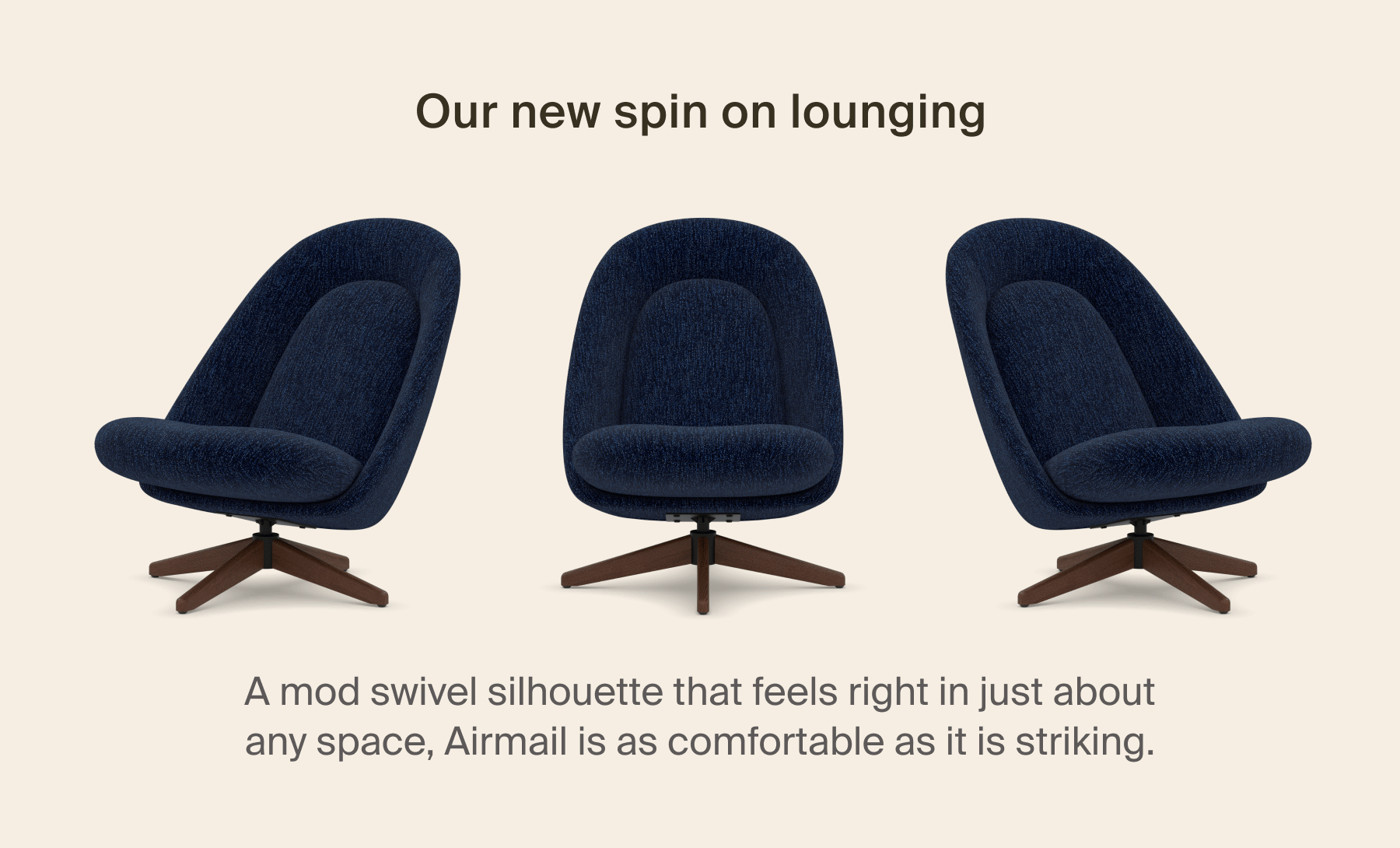 Our new spin on lounging