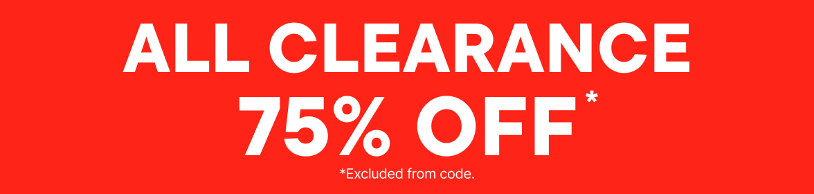 75% Off All Clearance