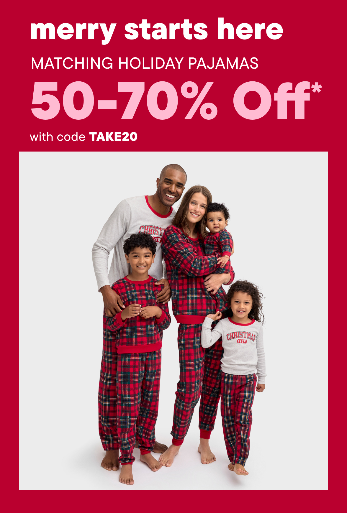 50-70% Off Matching Holiday Pajamas 