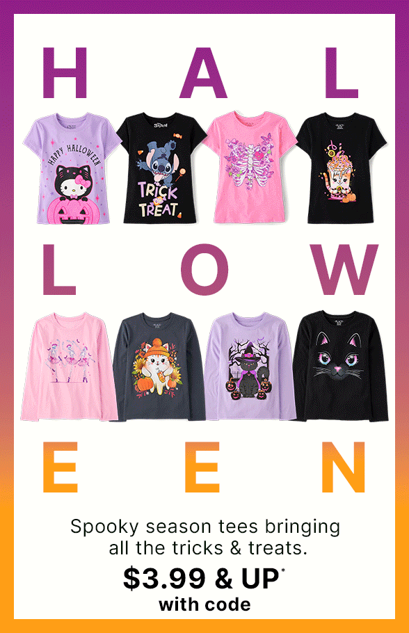 $3.99 & Up Halloween with code