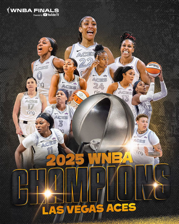 Aces win WNBA Finals