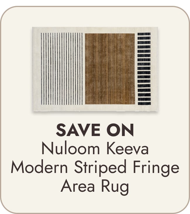 Nuloom Keeva Modern Striped Fringe Area Rug