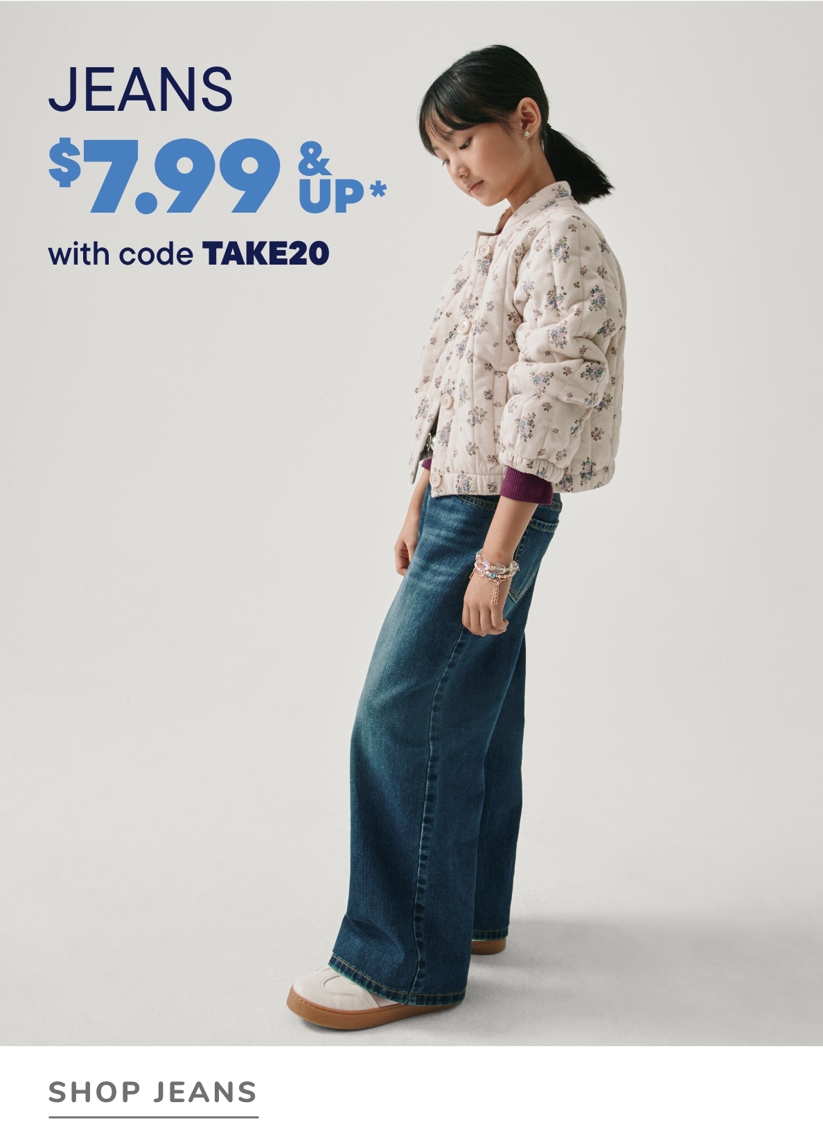 $7.99 & Up Jeans with code