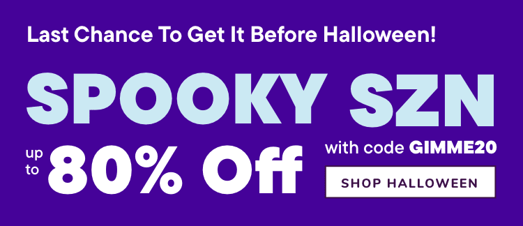 Up to 80% Off Halloween 