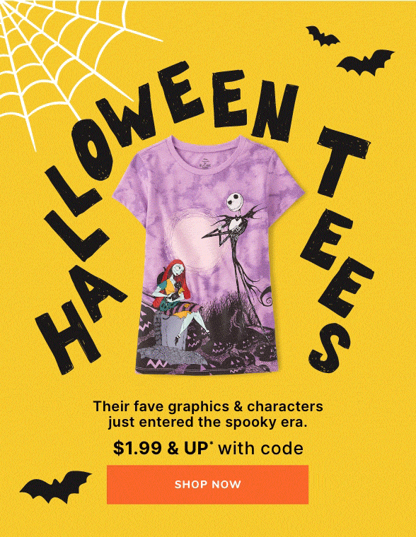 $1.99 & Up Halloween Tees with code GIMME20