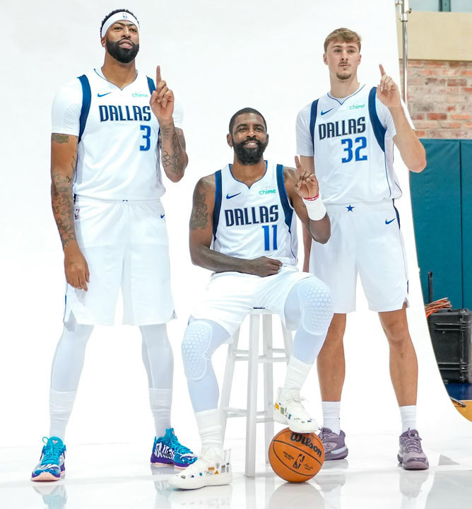 Anthony Davis, Kyrie Irving, Cooper Flagg