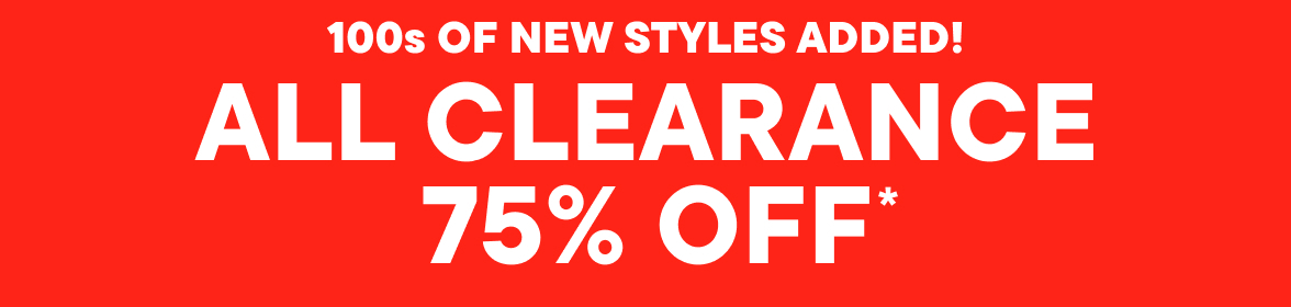 75% Off Clearance 