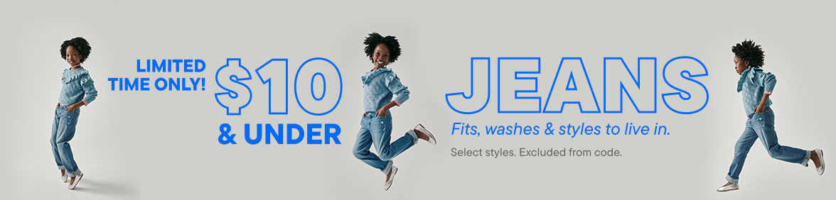 $10 & Under Jeans