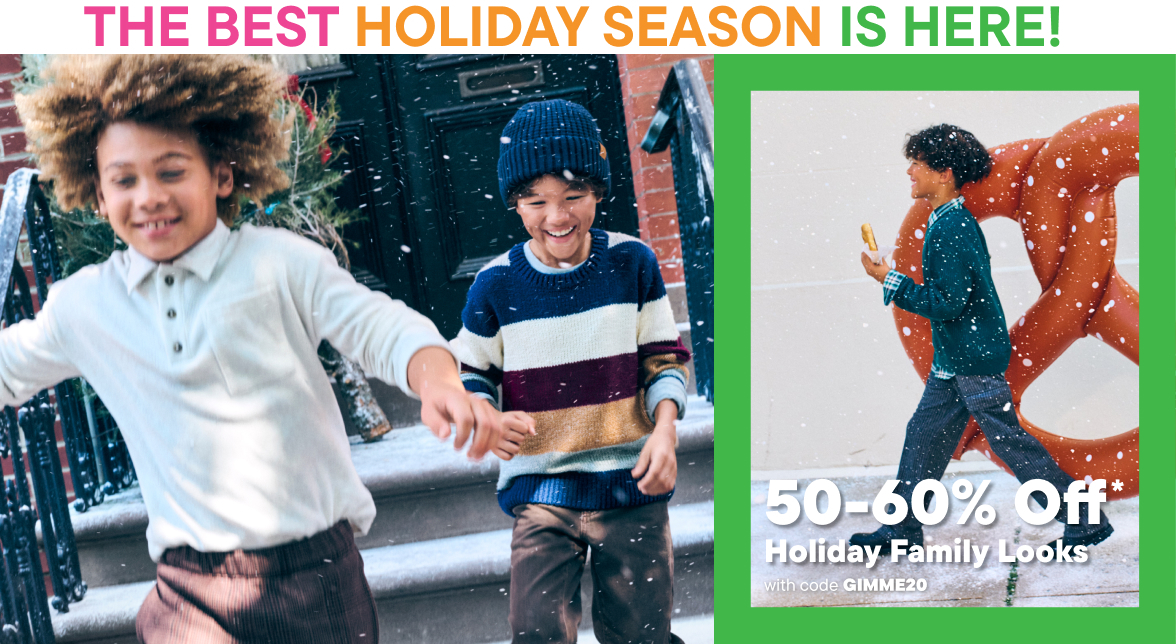 50-60% off Matching Family Holliday Outfits