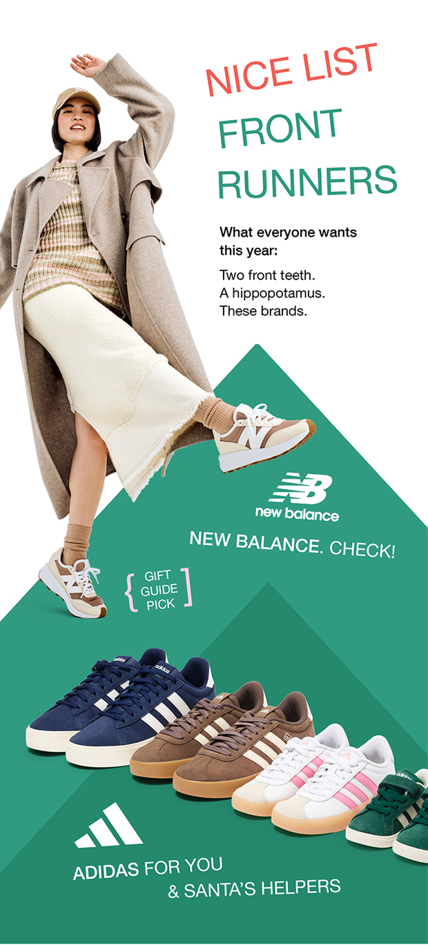 NICE LIST FRONT RUNNERS | NEW BALANCE | ADIDAS