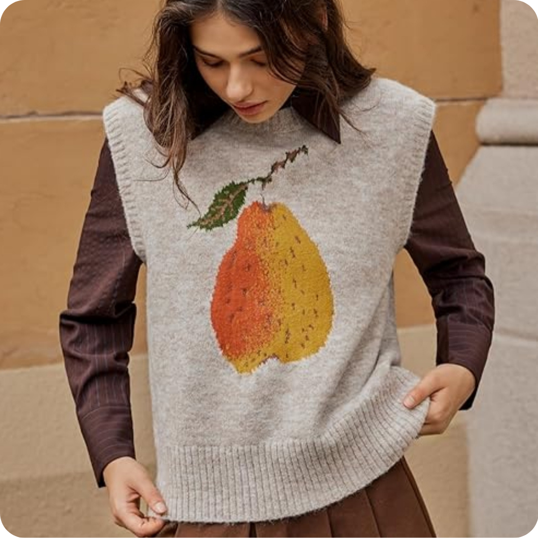 Pear sweater vest